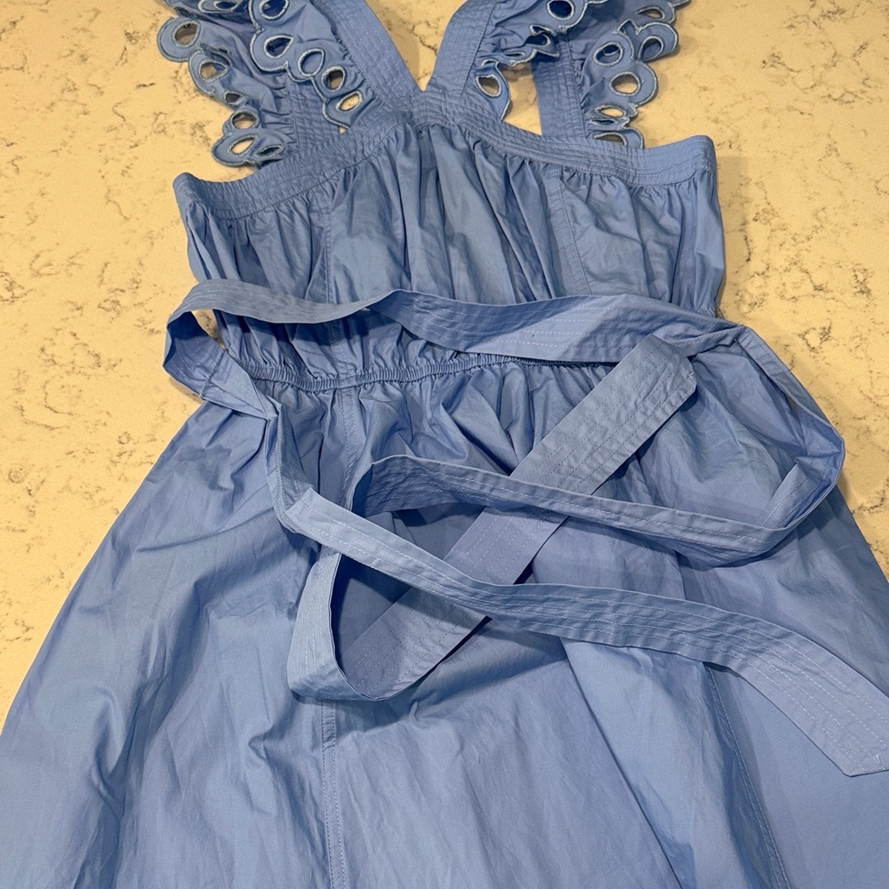 Women’s Light Blue Eyelet Strap Dress 👗 size S by En Saison